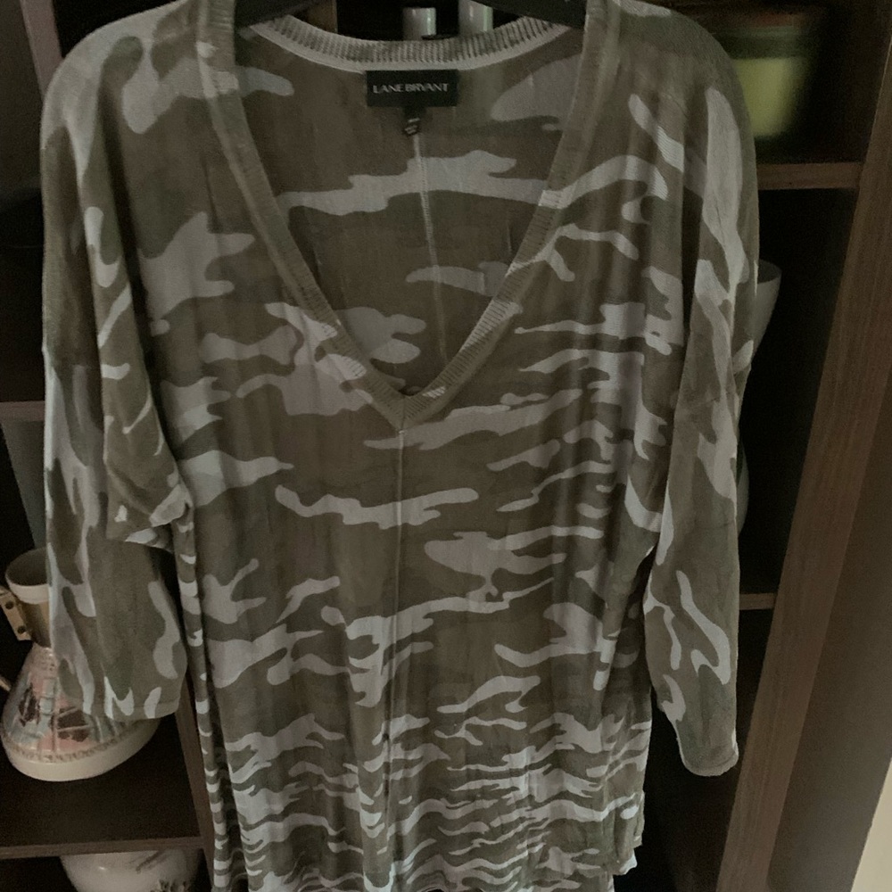 Sheer camo top